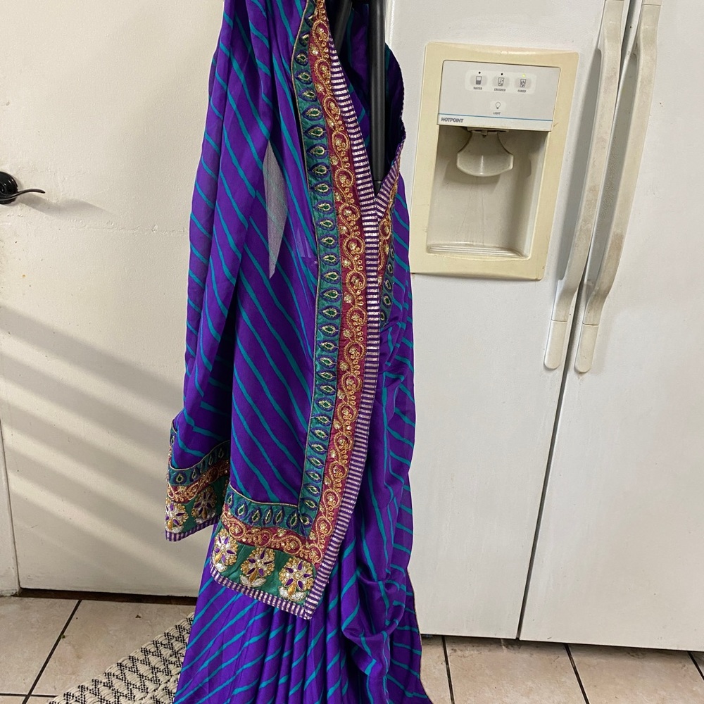 Multiple colors with Patch work on the saree